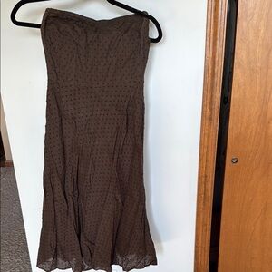 J. Crew Strapless Brown Dress